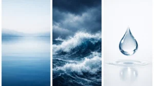 Woda jako symbol w snach przedstawiona w trzech formach – spokojna, burzliwa i czysta